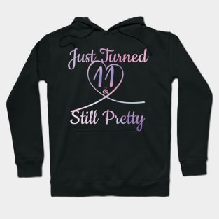 Born in 2007 Turned 11 Yrs. Still Pretty Birthday Girl Gift Hoodie